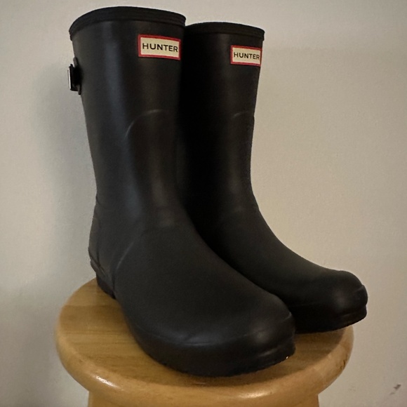 Hunter Women's Original Back Adjustable Short Rain Boots - (Onyx) - Picture 2 of 8